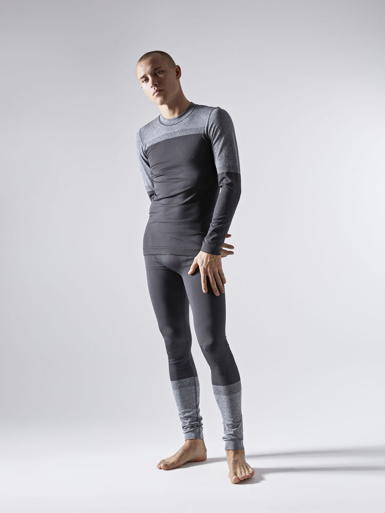 Craft Warm Intensity CN LS M - Asphalt/Dk Grey Melange [995975] / XS