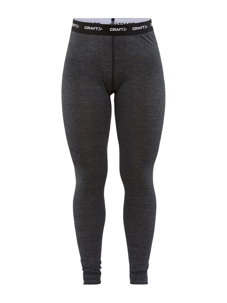 Craft CORE Wool Merino Pant W - BLACK MELANGE [998000] / XS