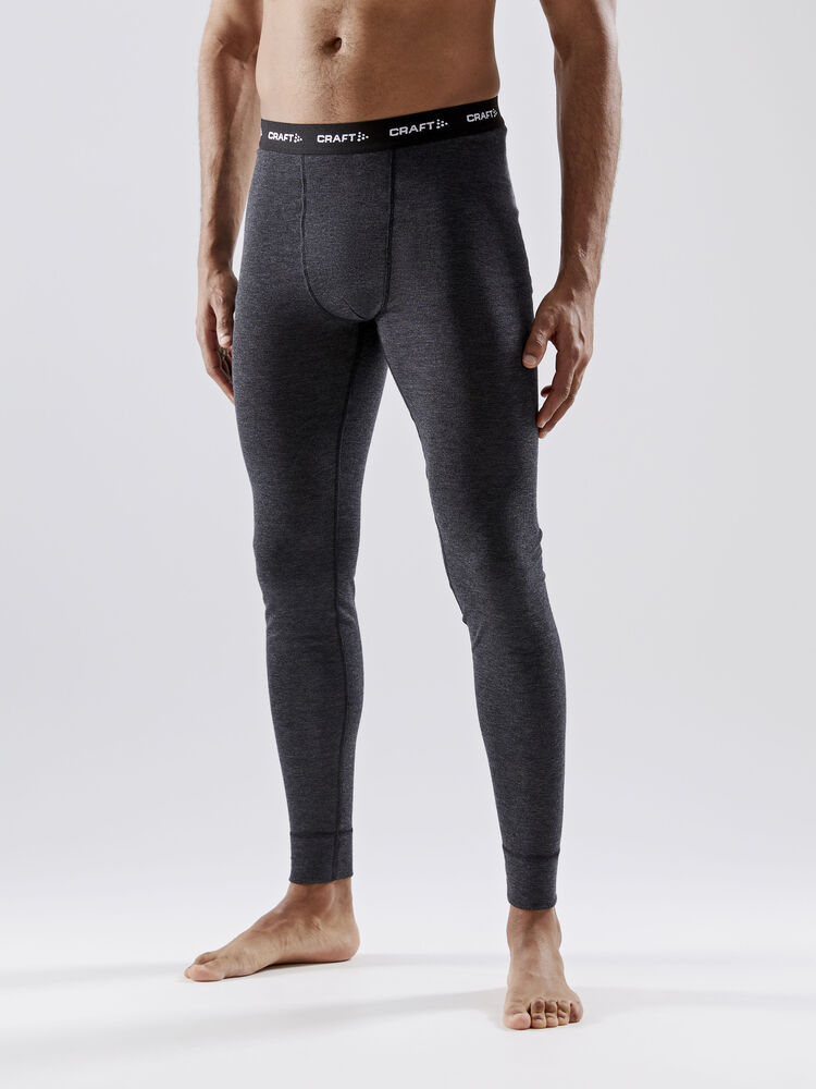 Craft CORE Wool Merino Pant M - BLACK MELANGE [998000] / XS