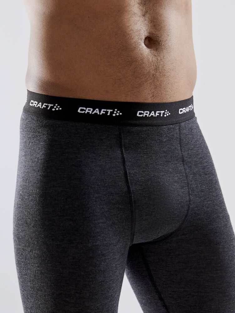 Craft CORE Wool Merino Pant M - BLACK MELANGE [998000] / XS