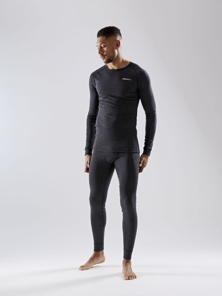 Craft CORE Wool Merino Pant M - BLACK MELANGE [998000] / XS