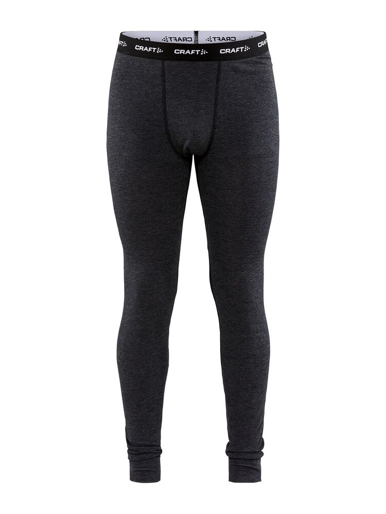 Craft CORE Wool Merino Pant M - BLACK MELANGE [998000] / XS