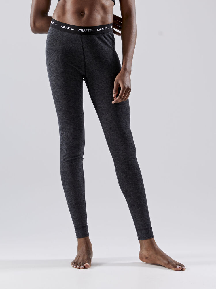 Craft CORE Wool Merino Pant W - BLACK MELANGE [998000] / XS