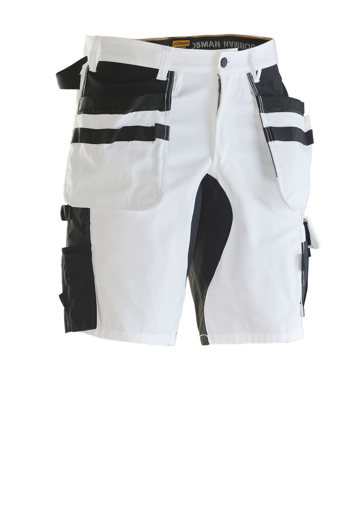 2178 Målarshorts Core Stretch, vit/svart från Jobman