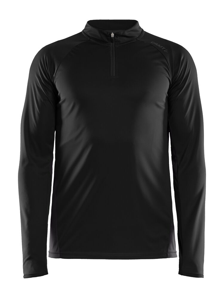 Eaze LS Half Zip Tee M från Craft i Svart/Granite
