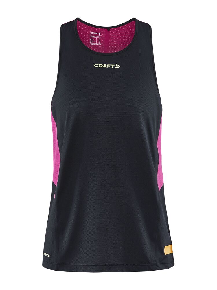 Craft PRO Hypervent Singlet W - BLACK-ROXO [999486] / XS