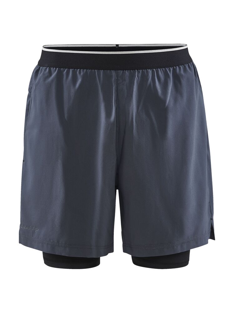 Craft ADV Essence Perforated 2-in-1 Stretch Shorts M - Asphalt (retail) [995000] / XS