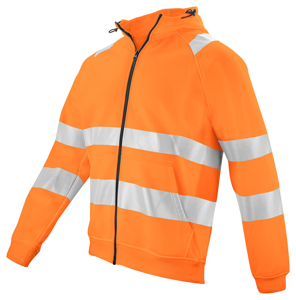 Projob 6132 HÆTTESWEATJAKKE EN ISO 20471 KLASSE 3/2 - Orange/Black [1799] / XS