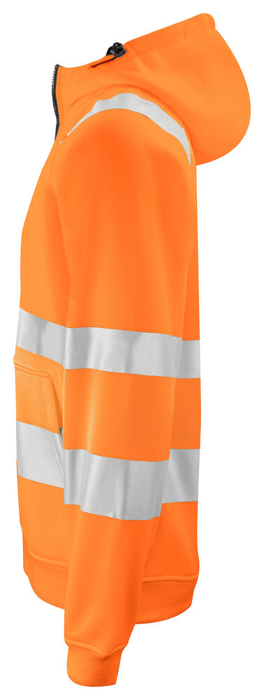 Projob 6132 HÆTTESWEATJAKKE EN ISO 20471 KLASSE 3/2 - Orange/Black [1799] / XS