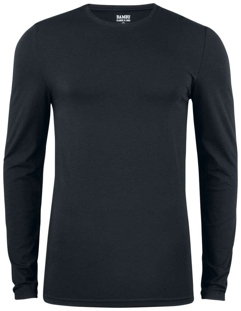Bambu Top Long Sleeve Jr, svart från Clique Retail