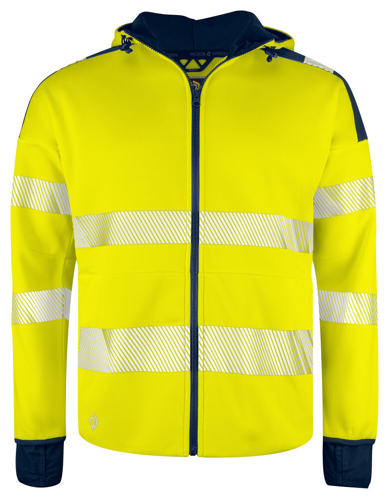 Projob 6110 HÆTTEJAKKE EN ISO 20471 KLASSE 3/2 - Yellow/Navy [10] / XS
