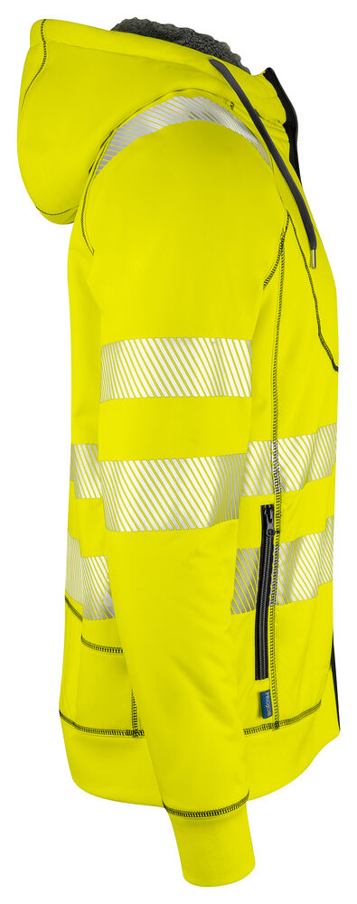 Projob 6130 HÆTTESWEATJAKKE EN ISO 20471 KLASSE 3/2 - Yellow/Black [11] / XS