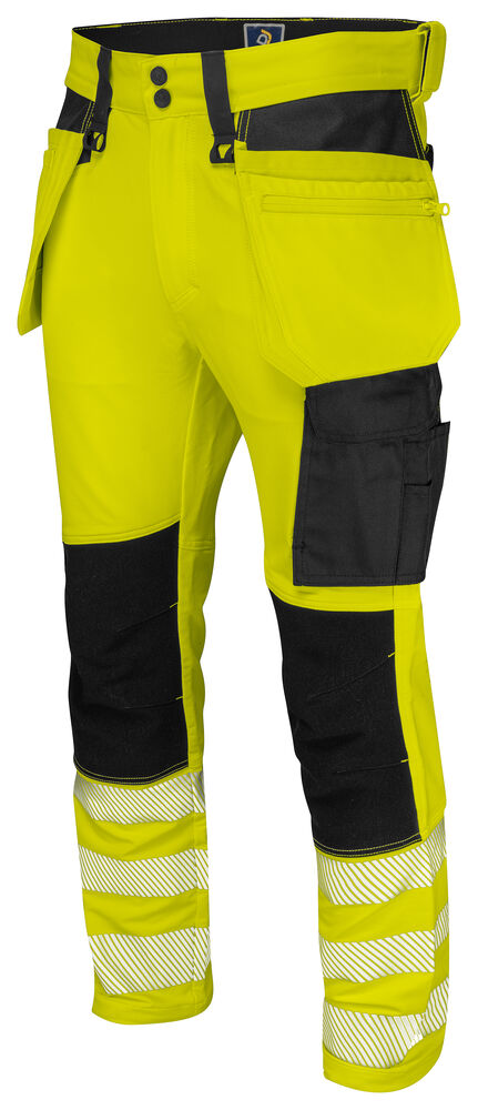 Projob 6571 STRETCH BUKS EN ISO 20471 KLASSE 2 - Yellow/Black [11] / C44