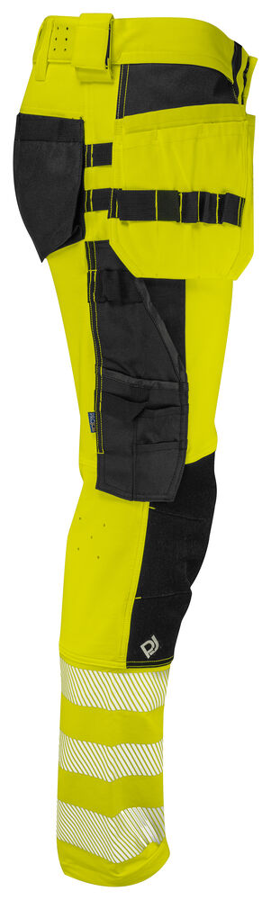 Projob 6571 STRETCH BUKS EN ISO 20471 KLASSE 2 - Yellow/Black [11] / C44