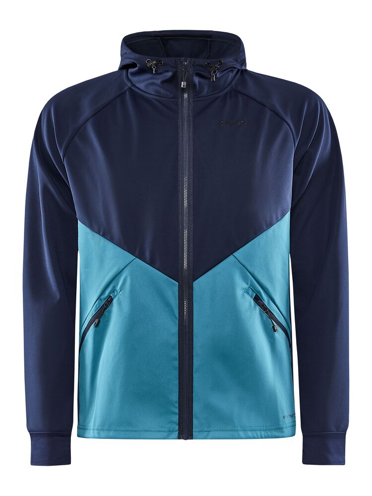 Craft Glide Hood Jacket M - Blaze-Deep Lake [396625] / XS
