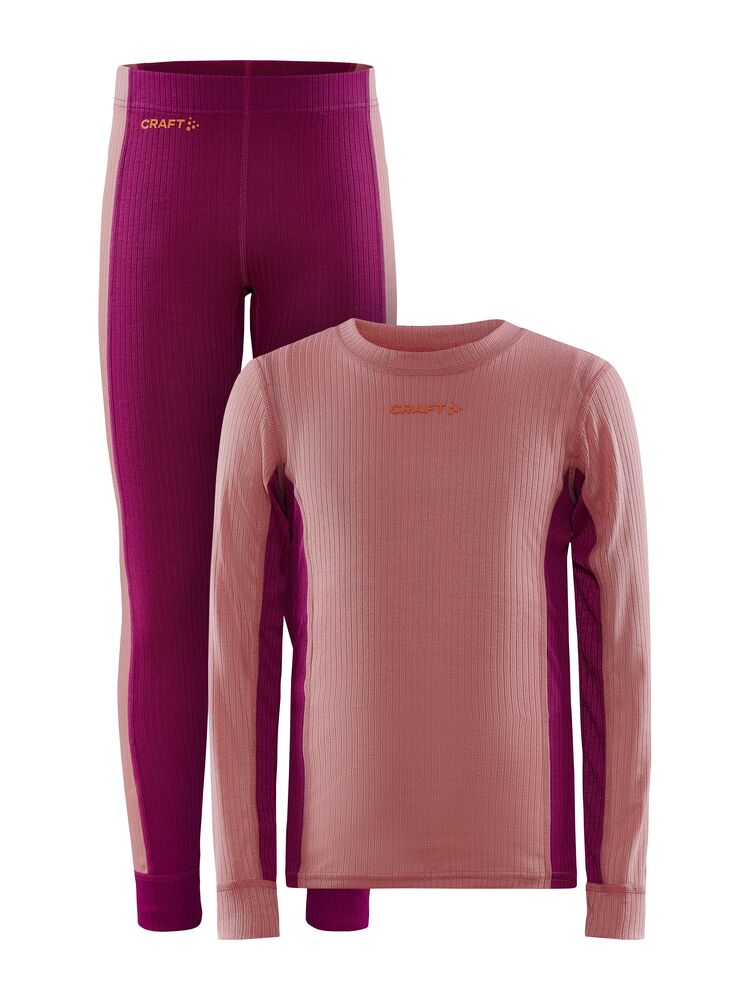 CORE Dry Baselayer Set J från Craft i Coral-roxo