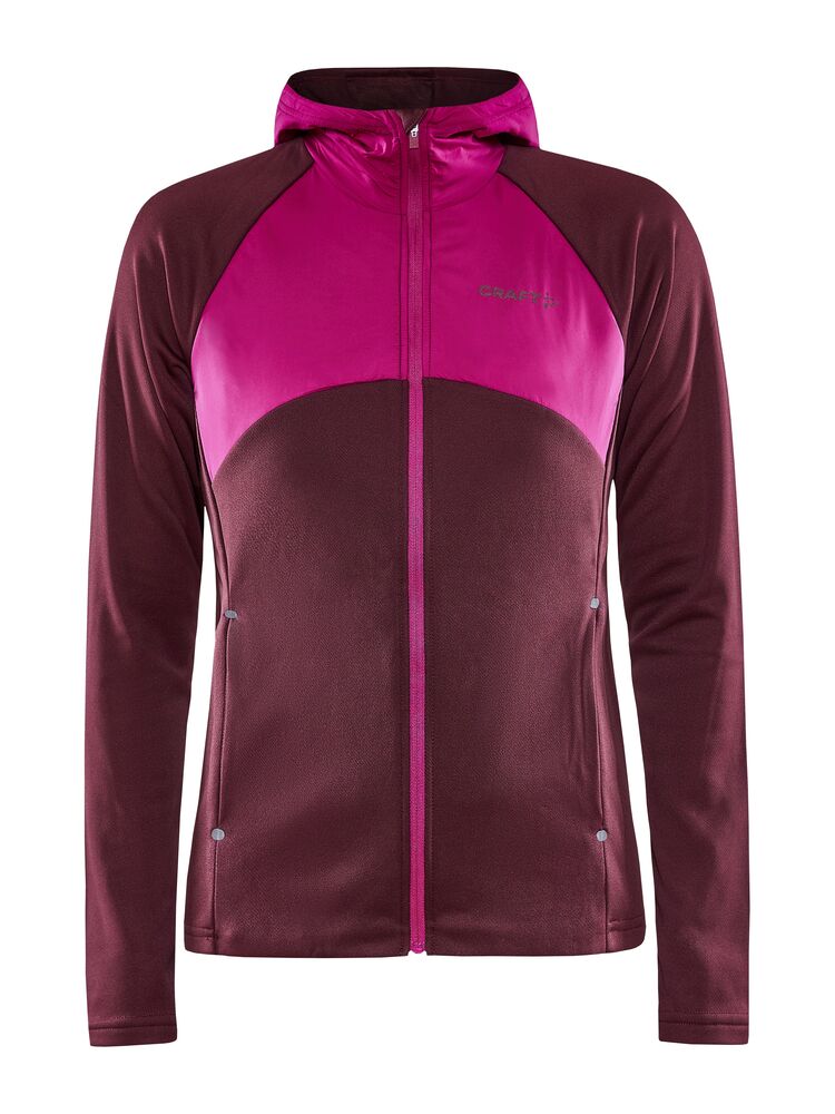 ADV Essence Jersey Hood Jacket W från Craft i Punch-roxo