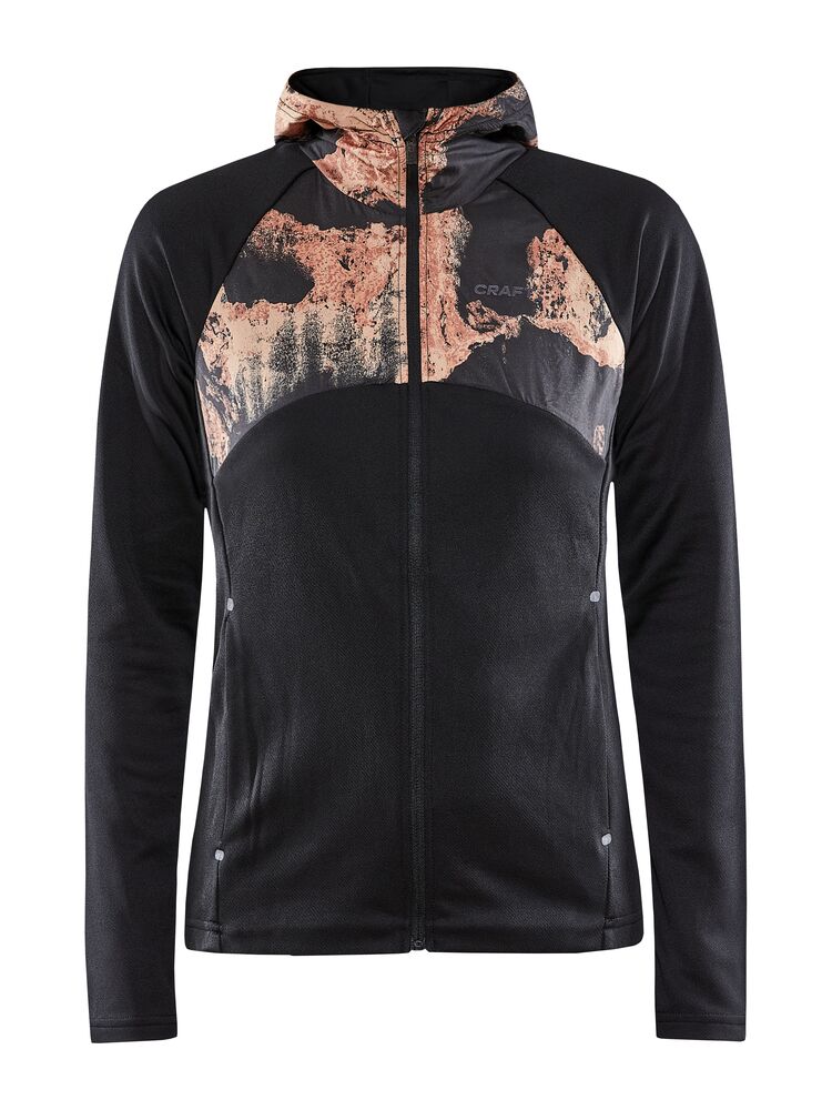 ADV Essence Jersey Hood Jacket W från Craft i Black-multi