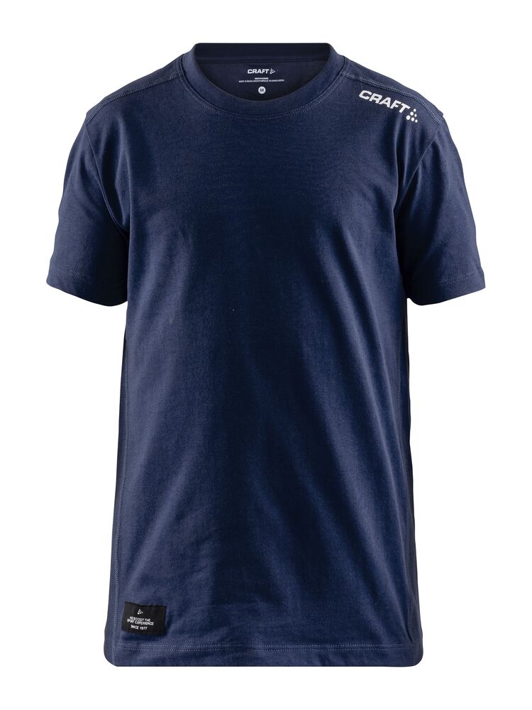 Community Mix SS Tee Jr från Craft i Marinblå
