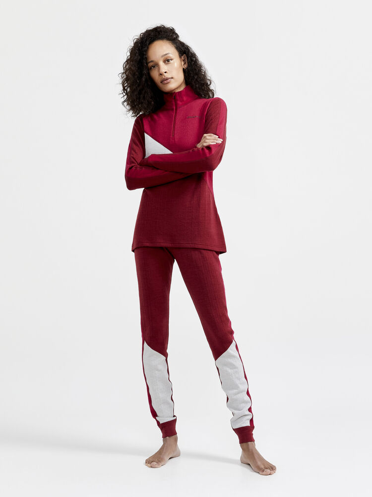 Craft ADV Nordic Wool Pant W - RHUBARB-MACHINE [488479] / XS