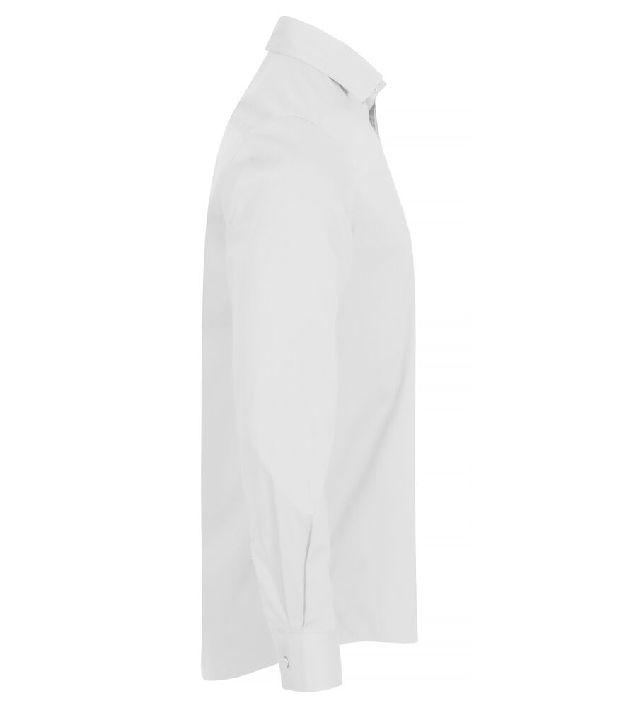 Clique Stretch Shirt L/S - Hvid/Rød/Navy [00] / XS