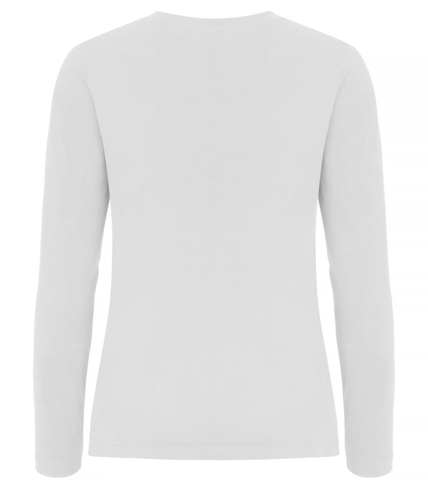 Clique Premium Fashion-T L/S Women - Hvid/Rød/Navy [00] / XS