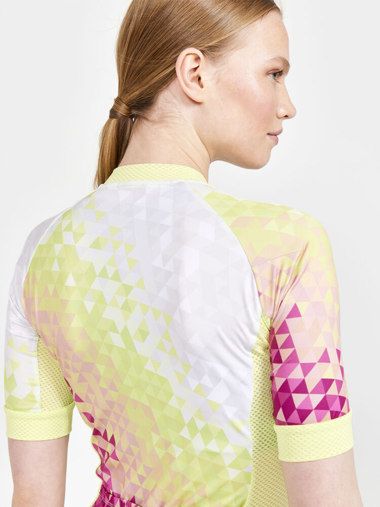 Craft Adv Endur Graphic Jersey W - MULTI-GIALLO [007541] / XS