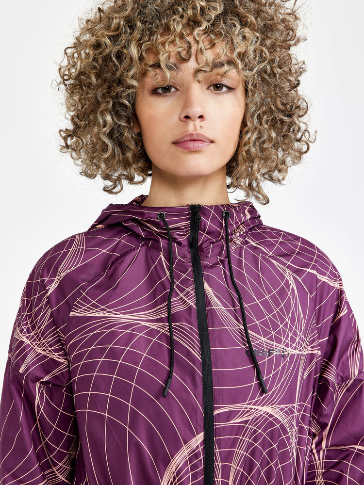 Craft ADV Charge Wind Jacket W - BURGUNDY-BLEIKUR [435721] / XS