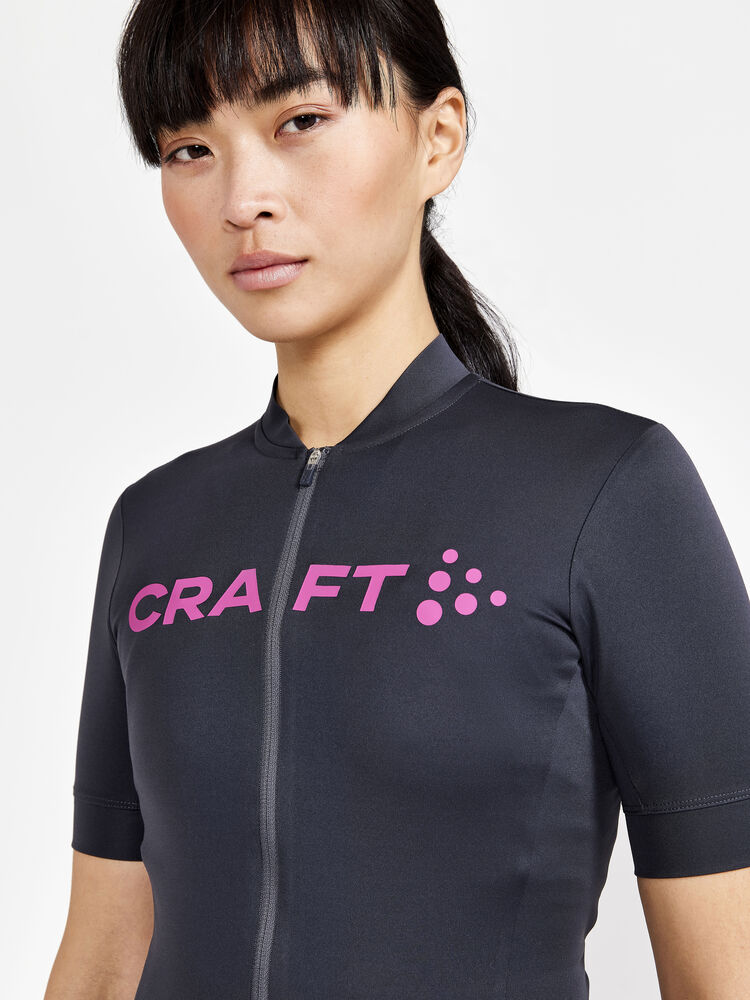 Craft CORE Essence Jersey Tight Fit W - Ashpalt-Roxo (retail) [995486] / XS
