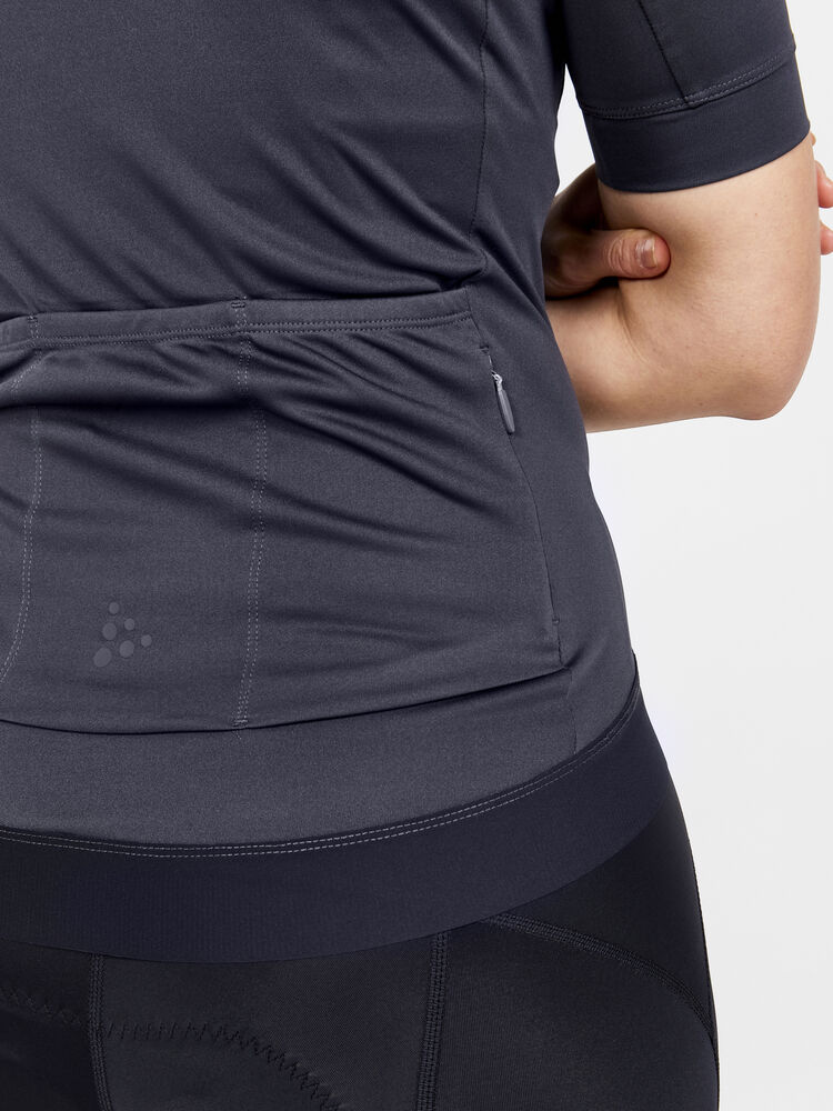 Craft CORE Essence Jersey Tight Fit W - Ashpalt-Roxo (retail) [995486] / XS
