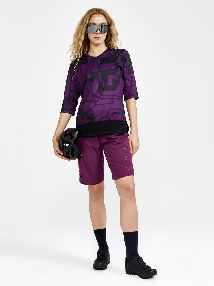 Craft Adv Offroad XT Shorts w Pad W - BURGUNDY [435000] / XS