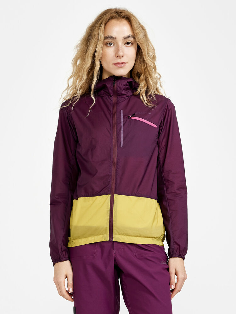 Craft Adv Offroad Wind Jacket W - BURGUNDY-CRESS [435542] / XS