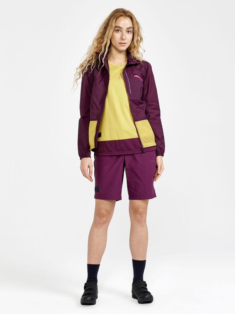 Craft Adv Offroad Wind Jacket W - BURGUNDY-CRESS [435542] / XS