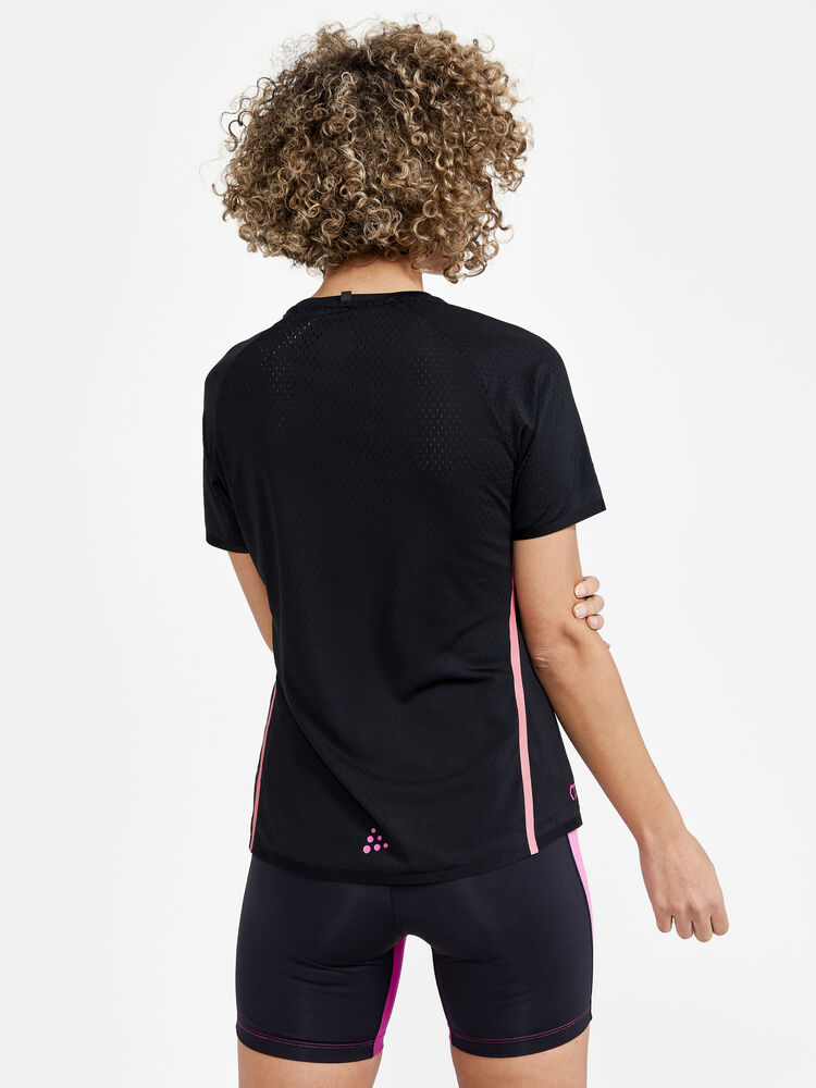 Craft CTM Distance Warp Mesh SS Tee W - Black AW25 [999000] / XS