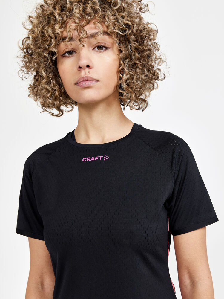 Craft CTM Distance Warp Mesh SS Tee W - Black AW25 [999000] / XS