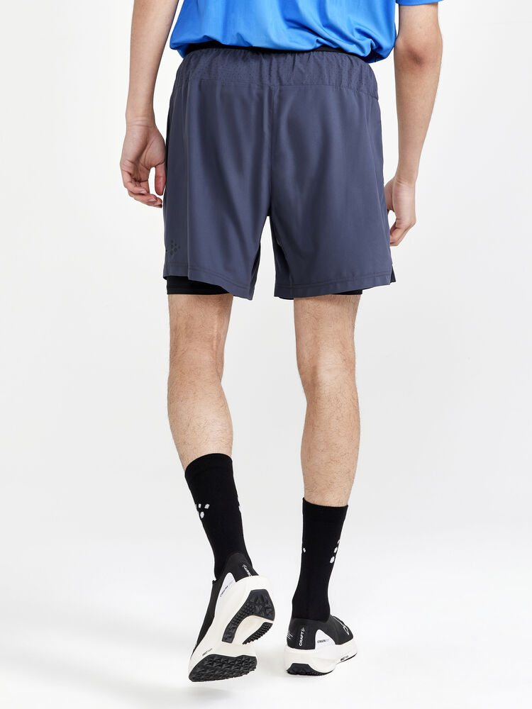 Craft ADV Essence Perforated 2-in-1 Stretch Shorts M - Asphalt (retail) [995000] / XS