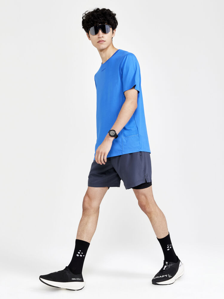 Craft ADV Essence Perforated 2-in-1 Stretch Shorts M - Asphalt (retail) [995000] / XS