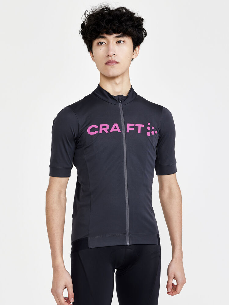 Craft CORE Essence Jersey Tight Fit M - Ashpalt-Roxo (retail) [995486] / XS