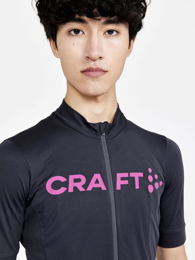 Craft CORE Essence Jersey Tight Fit M - Ashpalt-Roxo (retail) [995486] / XS
