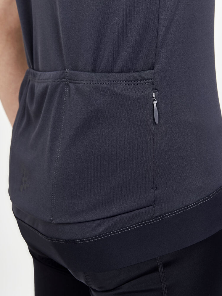 Craft CORE Essence Jersey Tight Fit M - Ashpalt-Roxo (retail) [995486] / XS