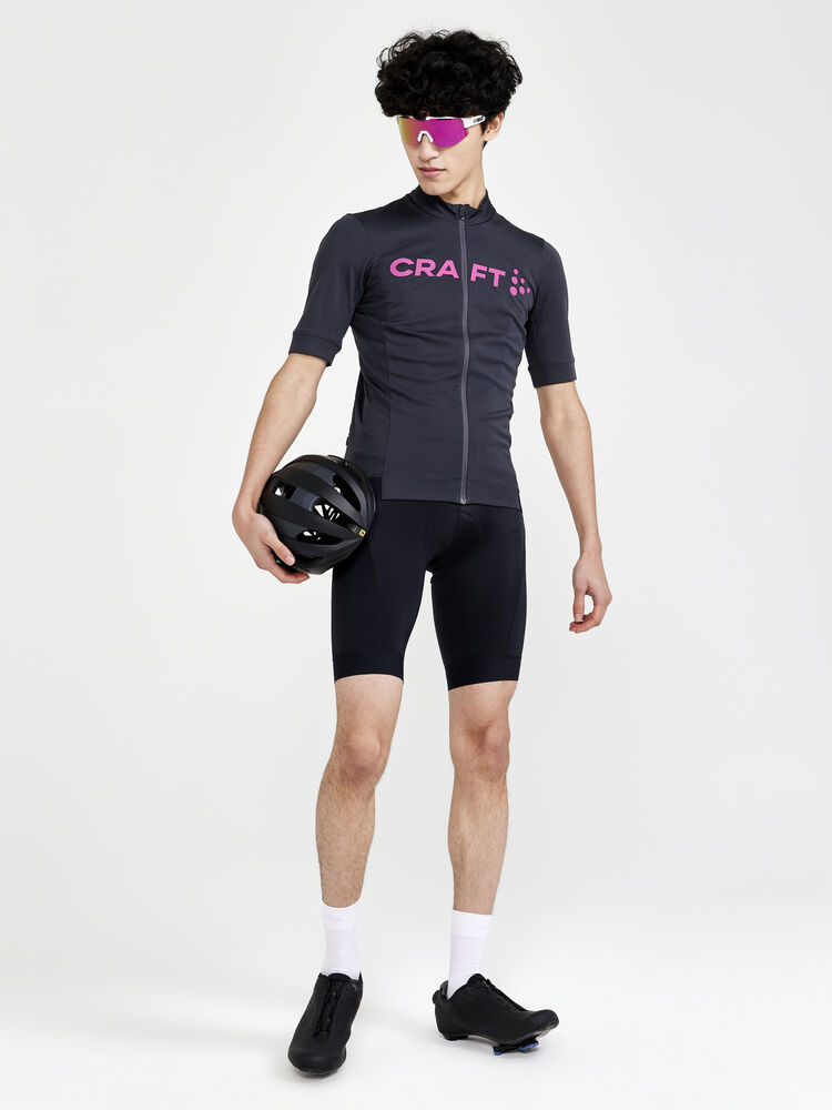 Craft CORE Essence Jersey Tight Fit M - Ashpalt-Roxo (retail) [995486] / XS
