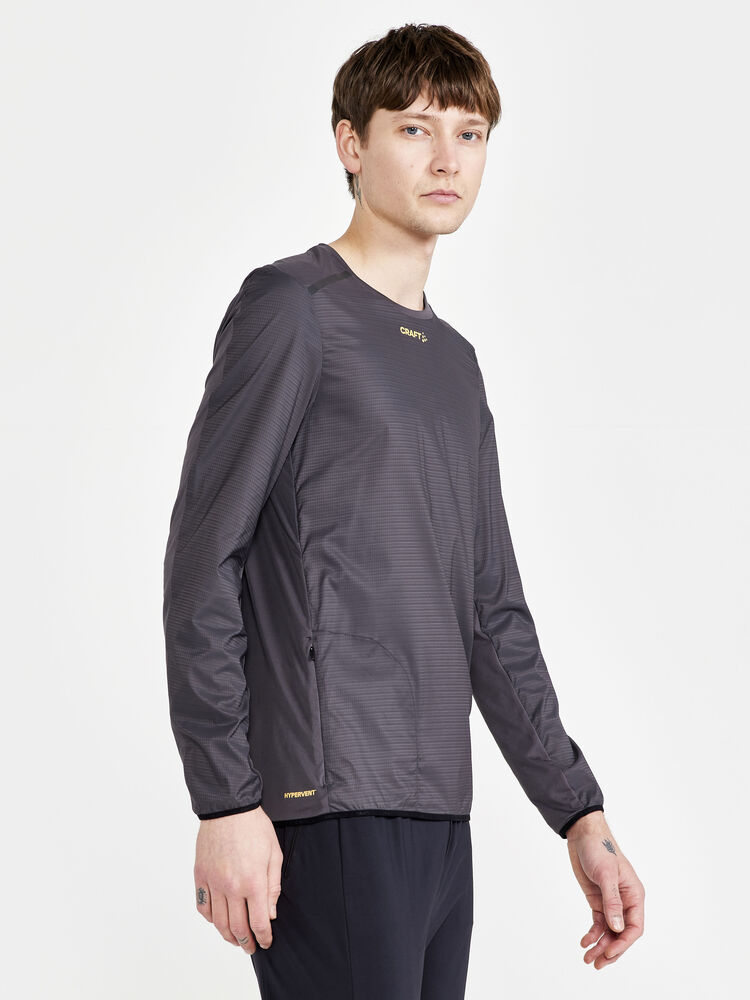 Craft PRO Hypervent LS Wind Top M - GRANITE-CALM [985543] / XS