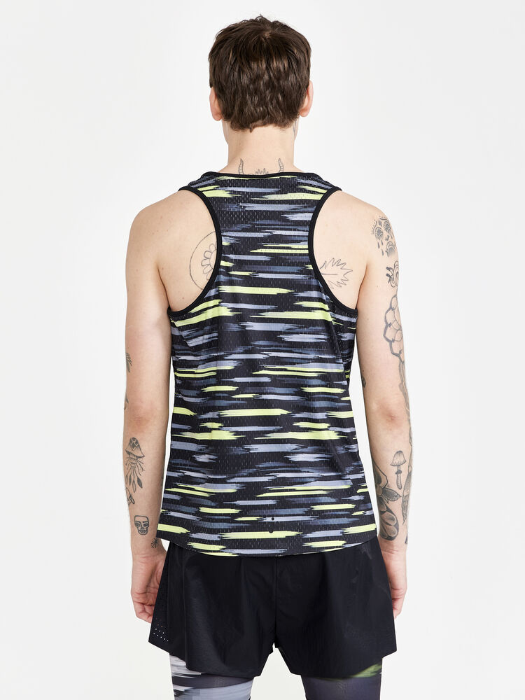 Craft CTM Distance Warp Mesh Singlet M - MULTI-BLACK [007999] / XS