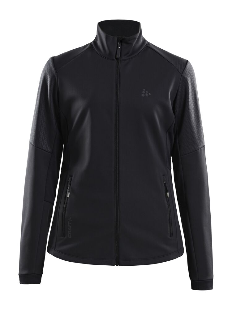 Craft Warm Train Jacket W - BLACK-TRANSPARENT GREY [999003] / XS