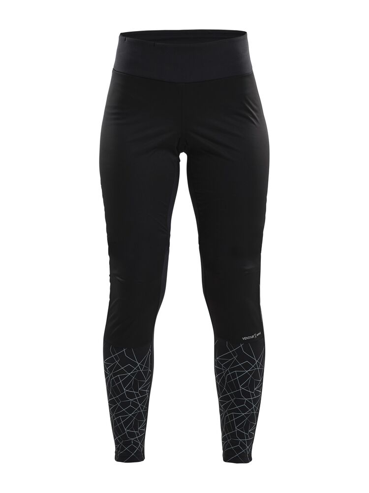 Warm Train Wind Tights W, svart-asfalt från Craft