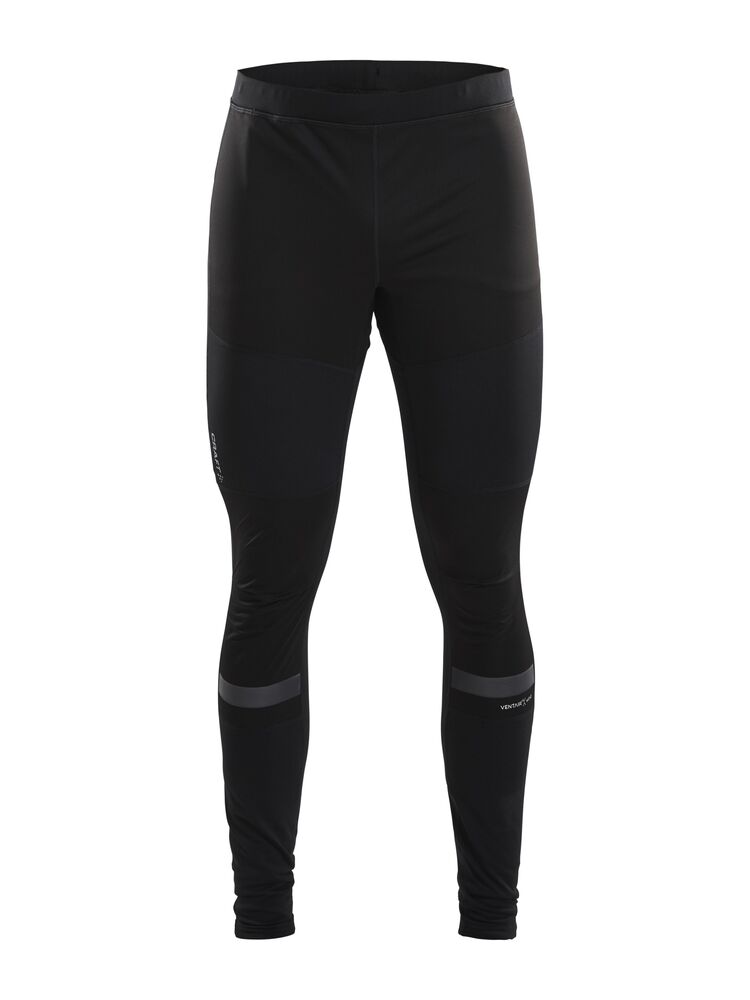 Craft Warm Train Wind tights M - BLACK-TRANSPARENT GREY [999003] / XS