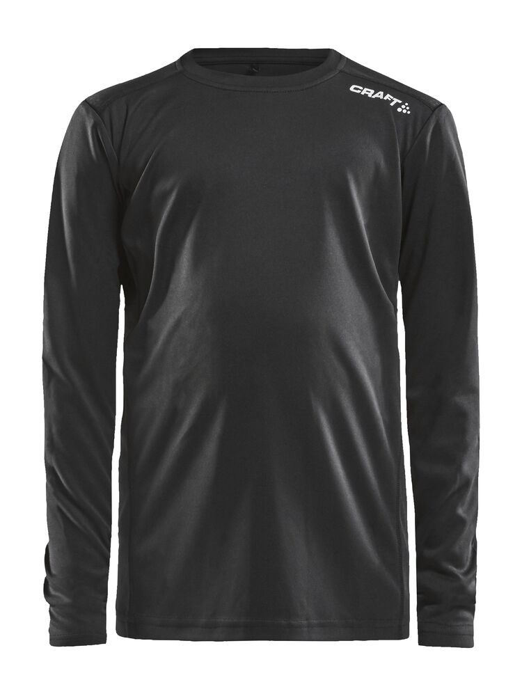 Craft Rush LS Tee Jr - Black AW25 [999000] / 110/116