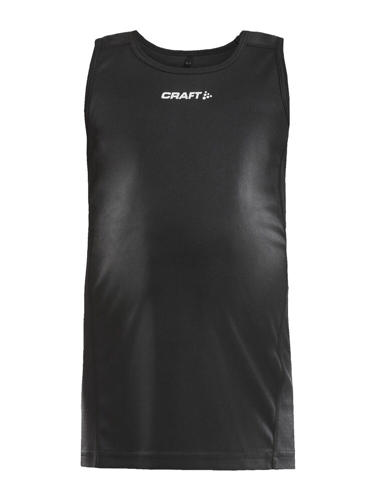 Craft Rush Singlet Jr - Black AW25 [999000] / 110/116
