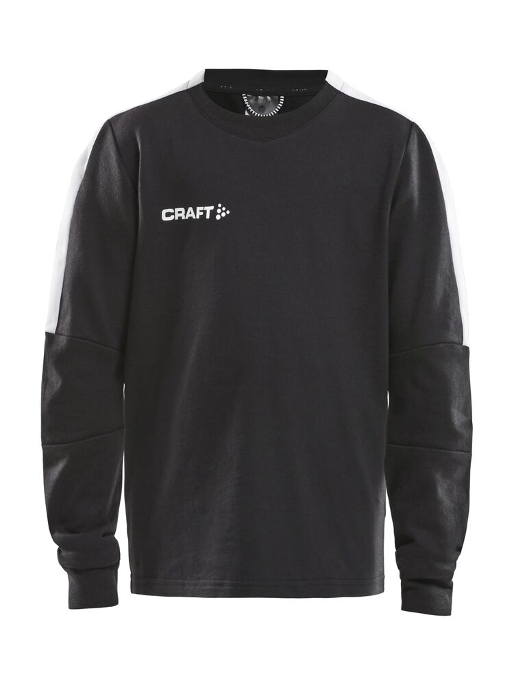 Craft Progress GK Sweatshirt Jr - Black/White AW25 [999900] / 122/128