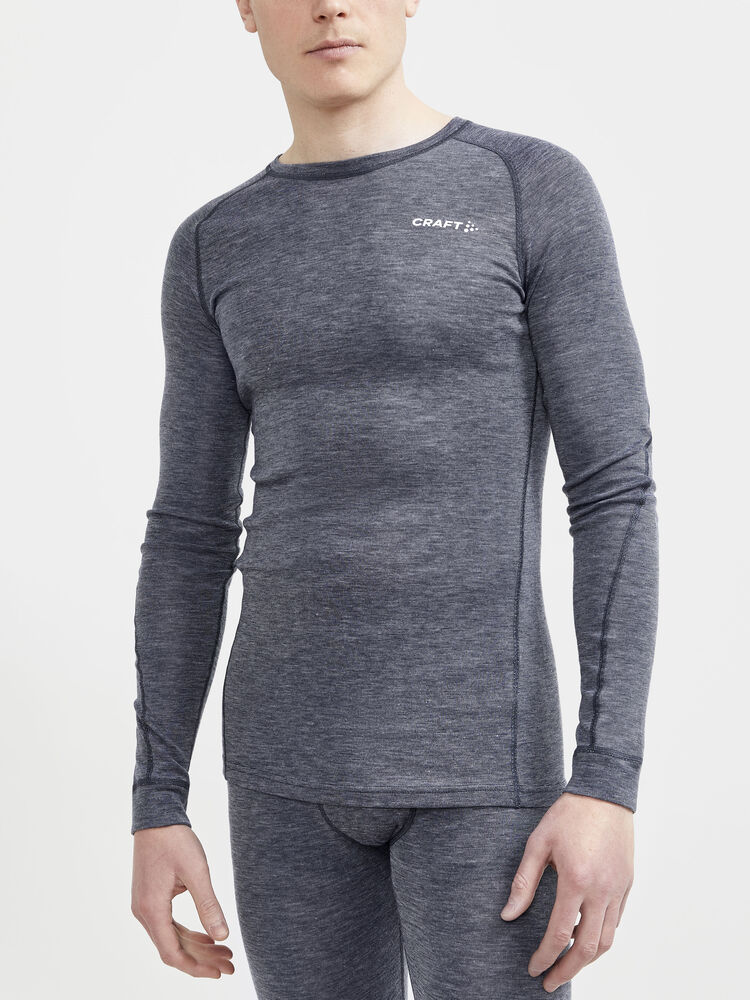 Craft CORE Wool Merino LS Tee M - Blaze-Melange (retail) [396200] / XS